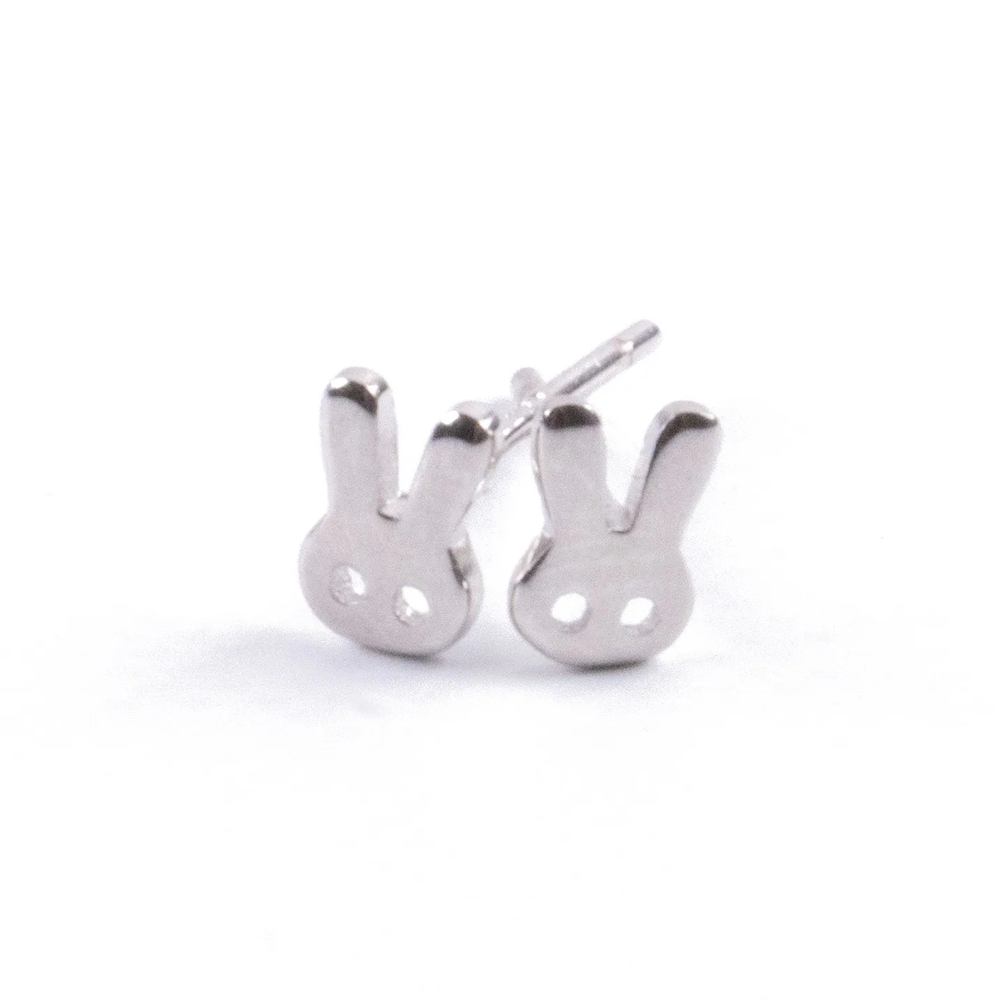 Aros Conejito Minimalista en Plata 925