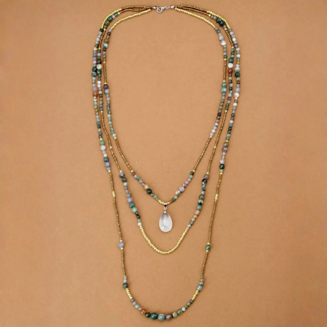 Collar de Ónix Natural Protección