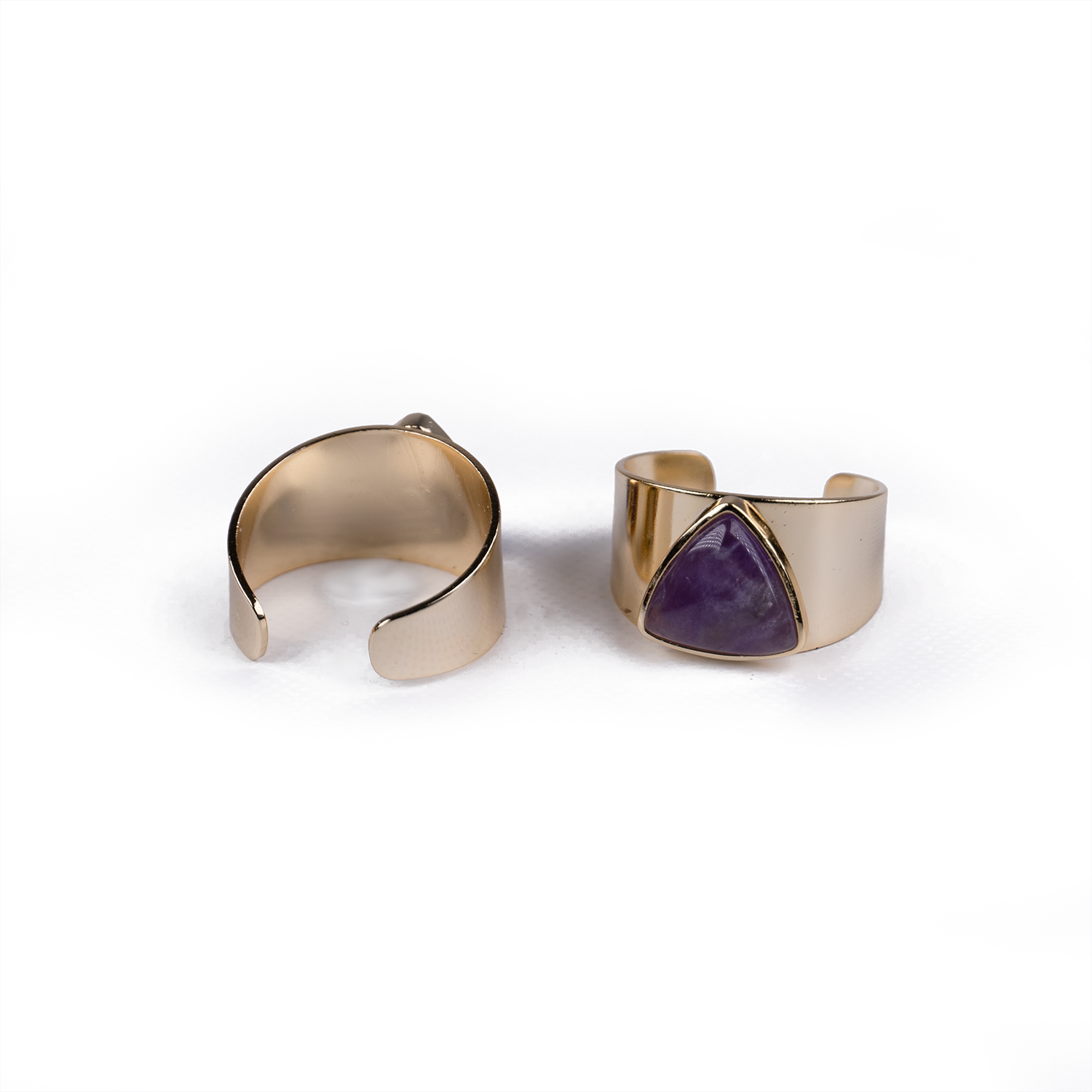 Anillo Cóctel de Amatista Dorado