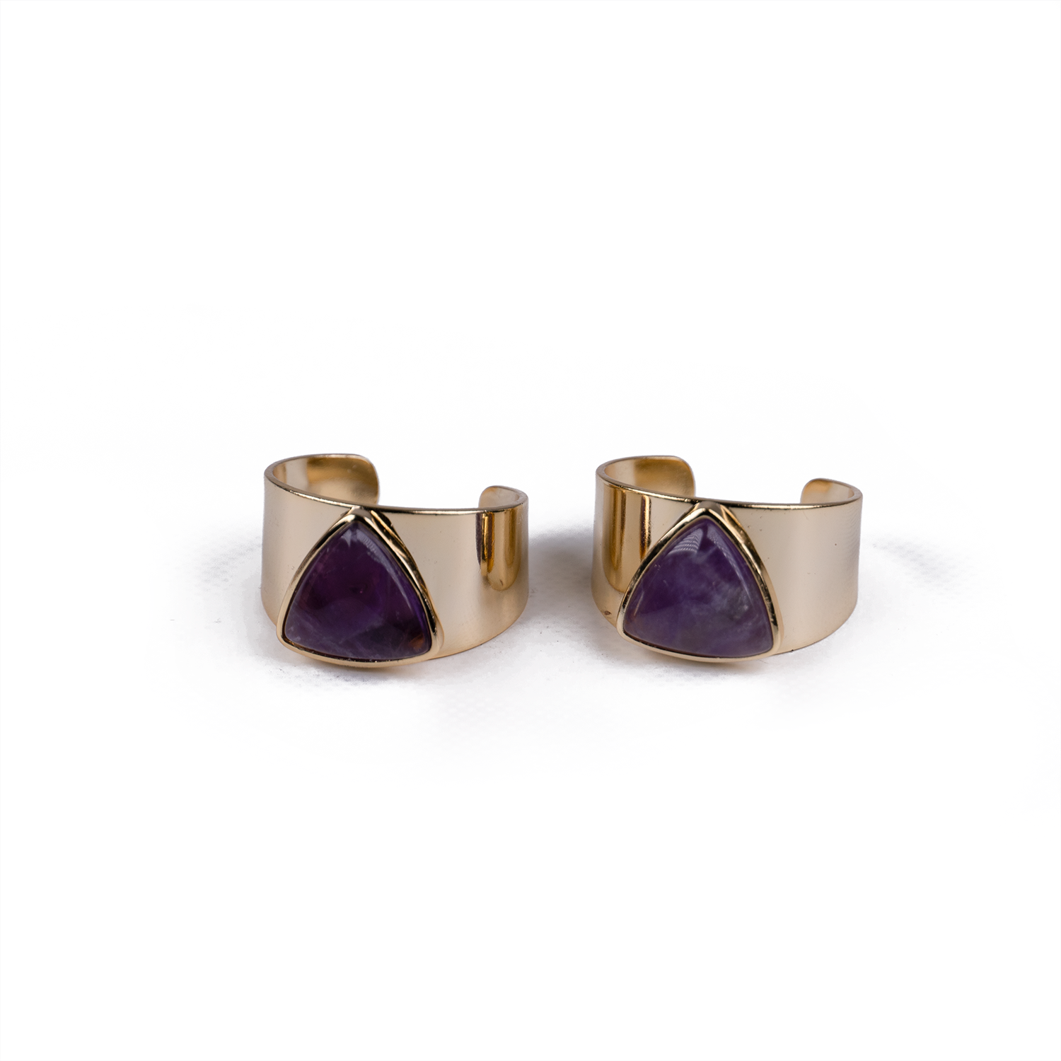 Anillo Cóctel de Amatista Dorado