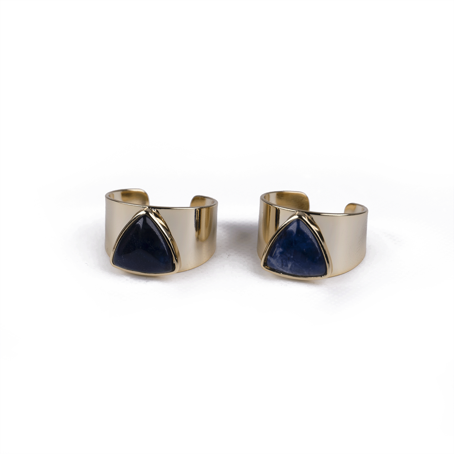 Anillo Cóctel de Lapislázuli Dorado