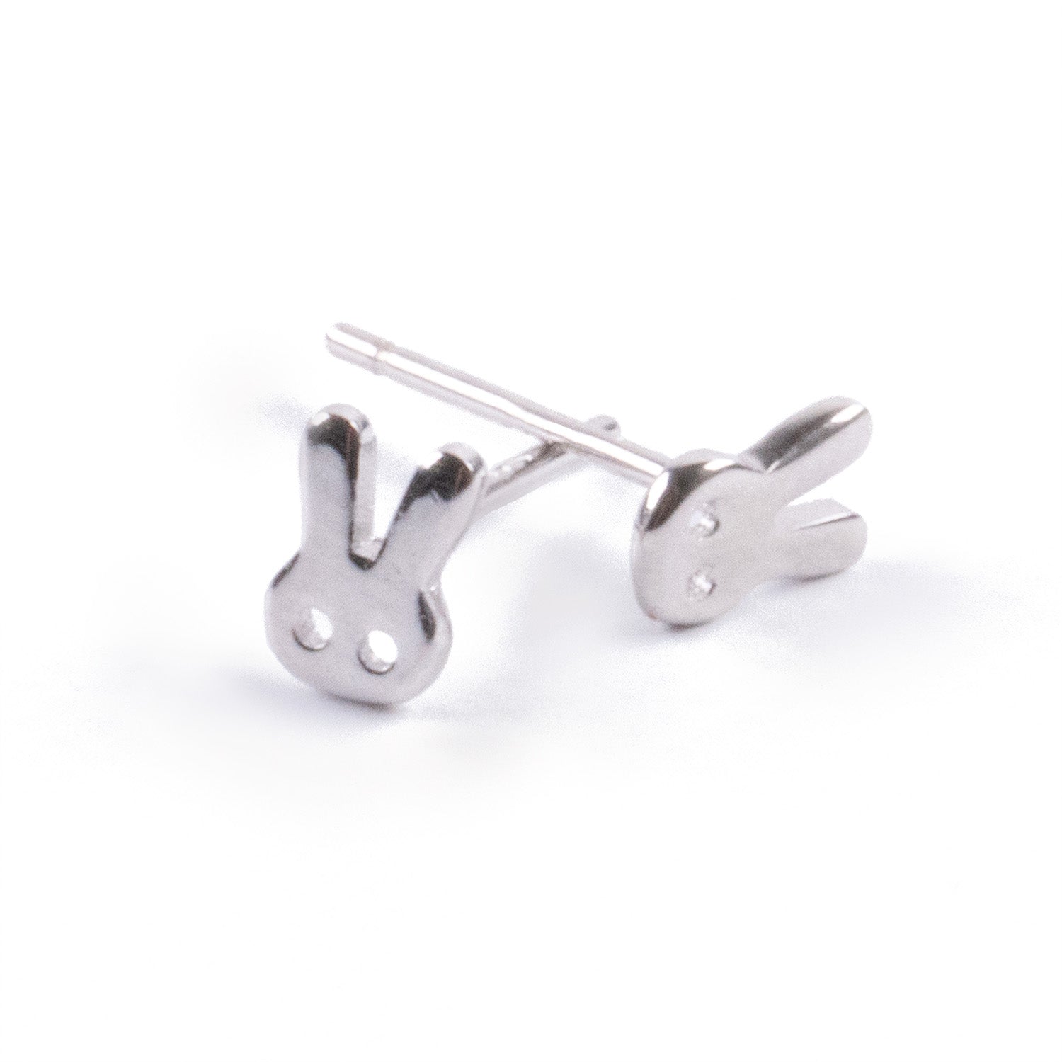 Aros Conejito Minimalista en Plata 925