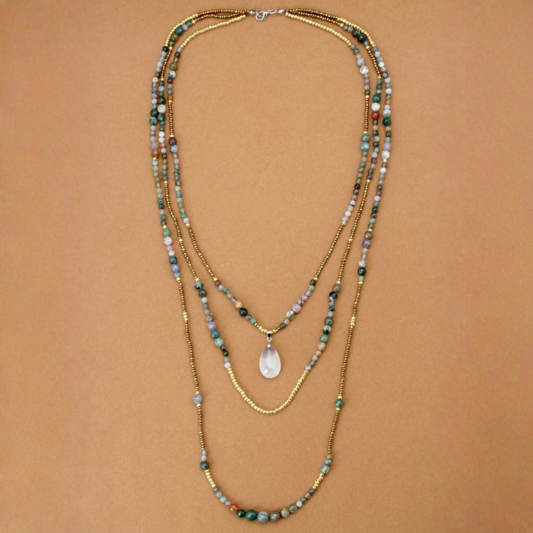 Collar de Ónix Natural Protección