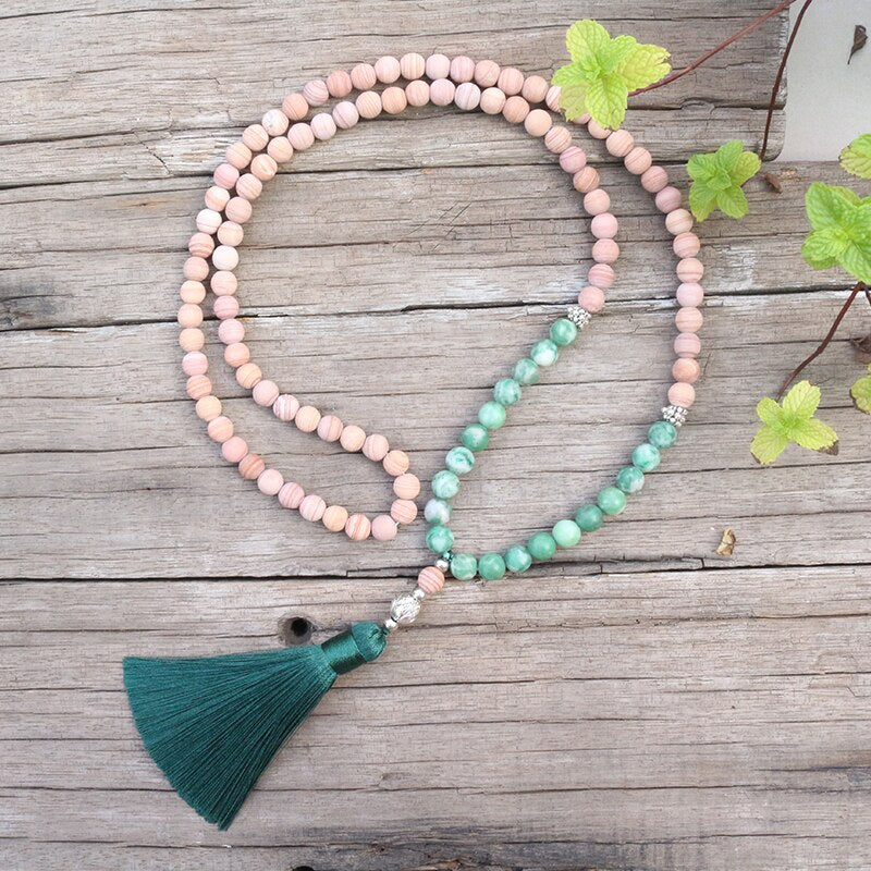 Conjunto Collar y Pulsera de Intención en Jadeíta