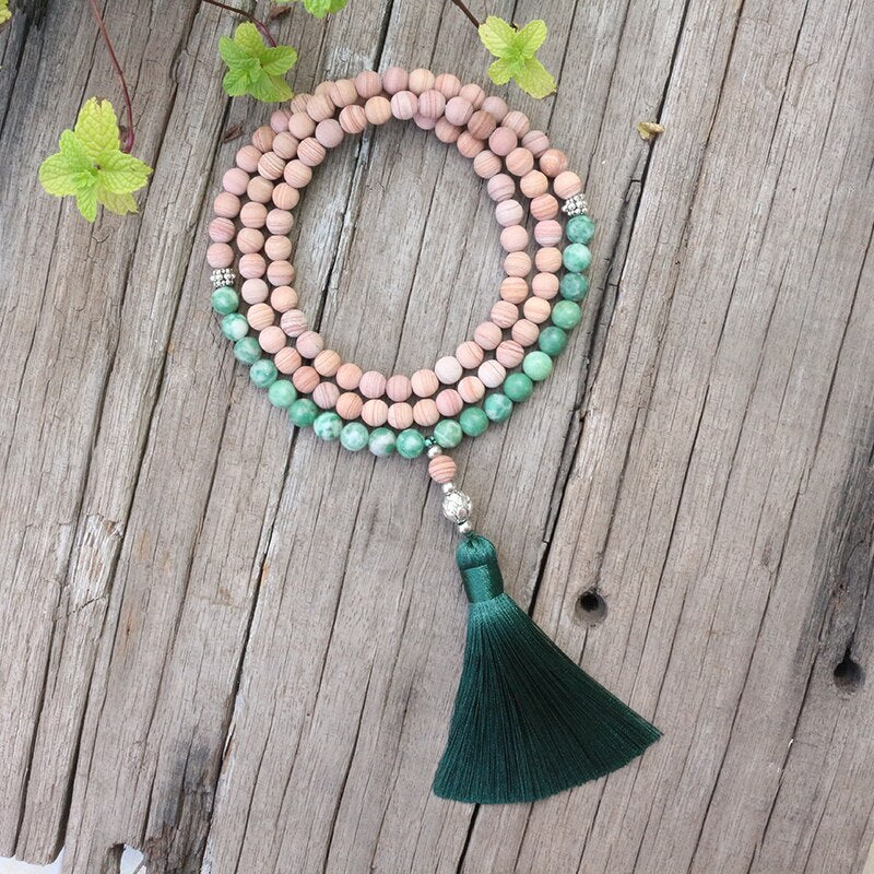 Conjunto Collar y Pulsera de Intención en Jadeíta