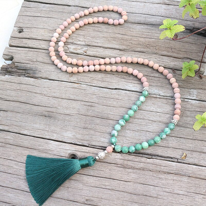 Conjunto Collar y Pulsera de Intención en Jadeíta