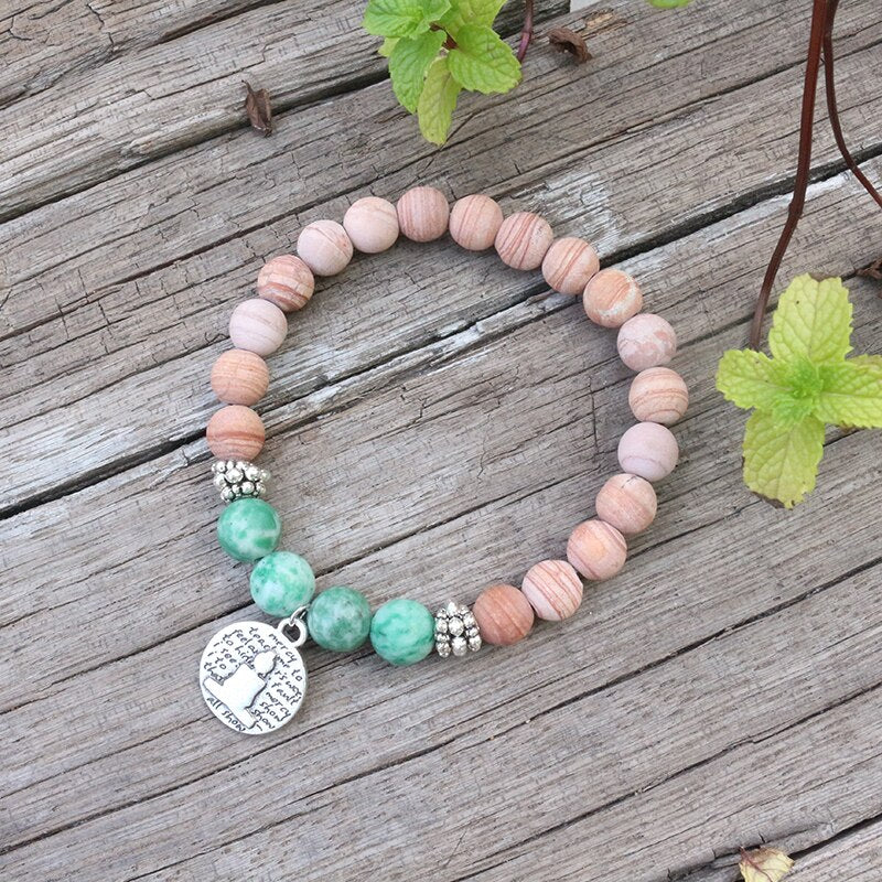 Conjunto Collar y Pulsera de Intención en Jadeíta