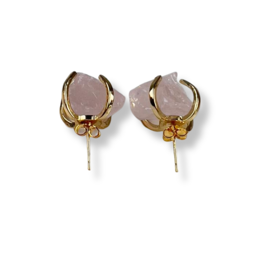 Maxi Aros de Cuarzo Rosa en Bruto
