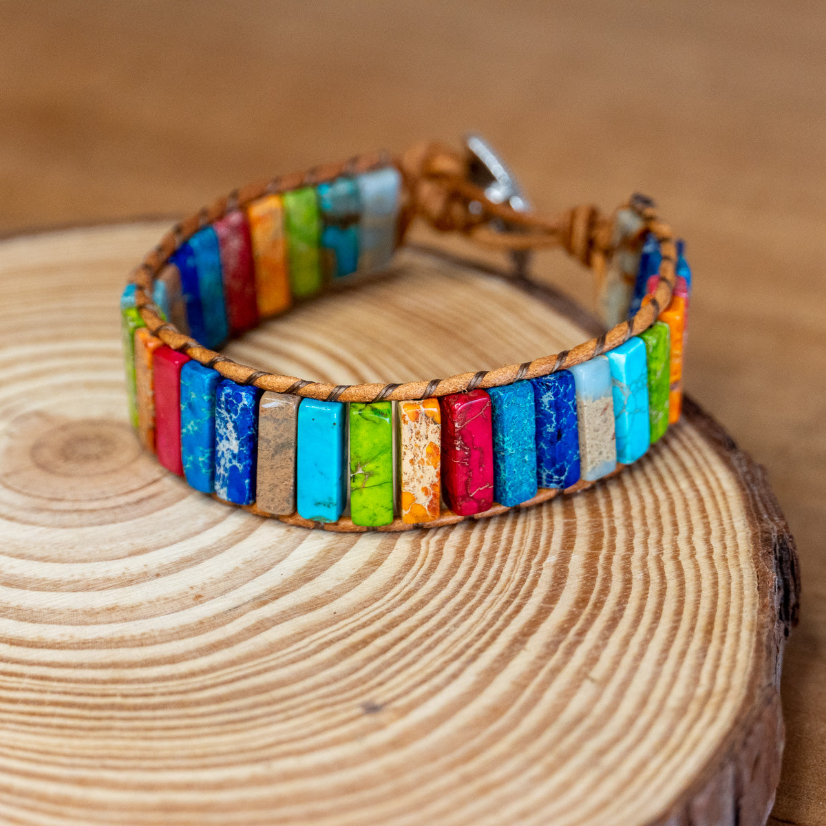 Pulsera de Jaspe Multicolor