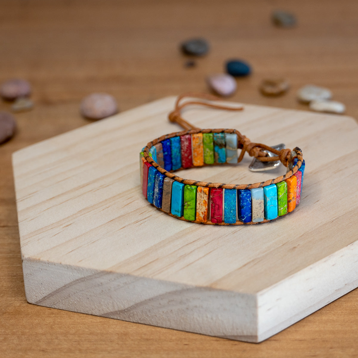 Pulsera de Jaspe Multicolor