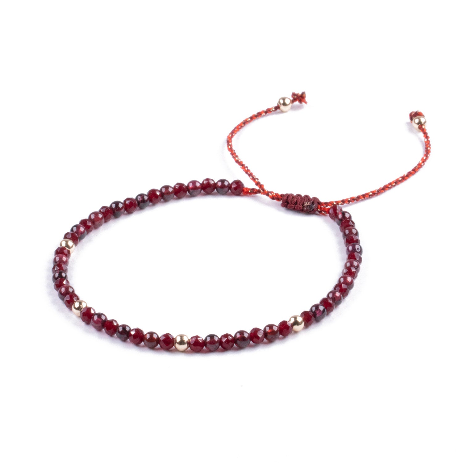 Pulsera Minimalista de Granate