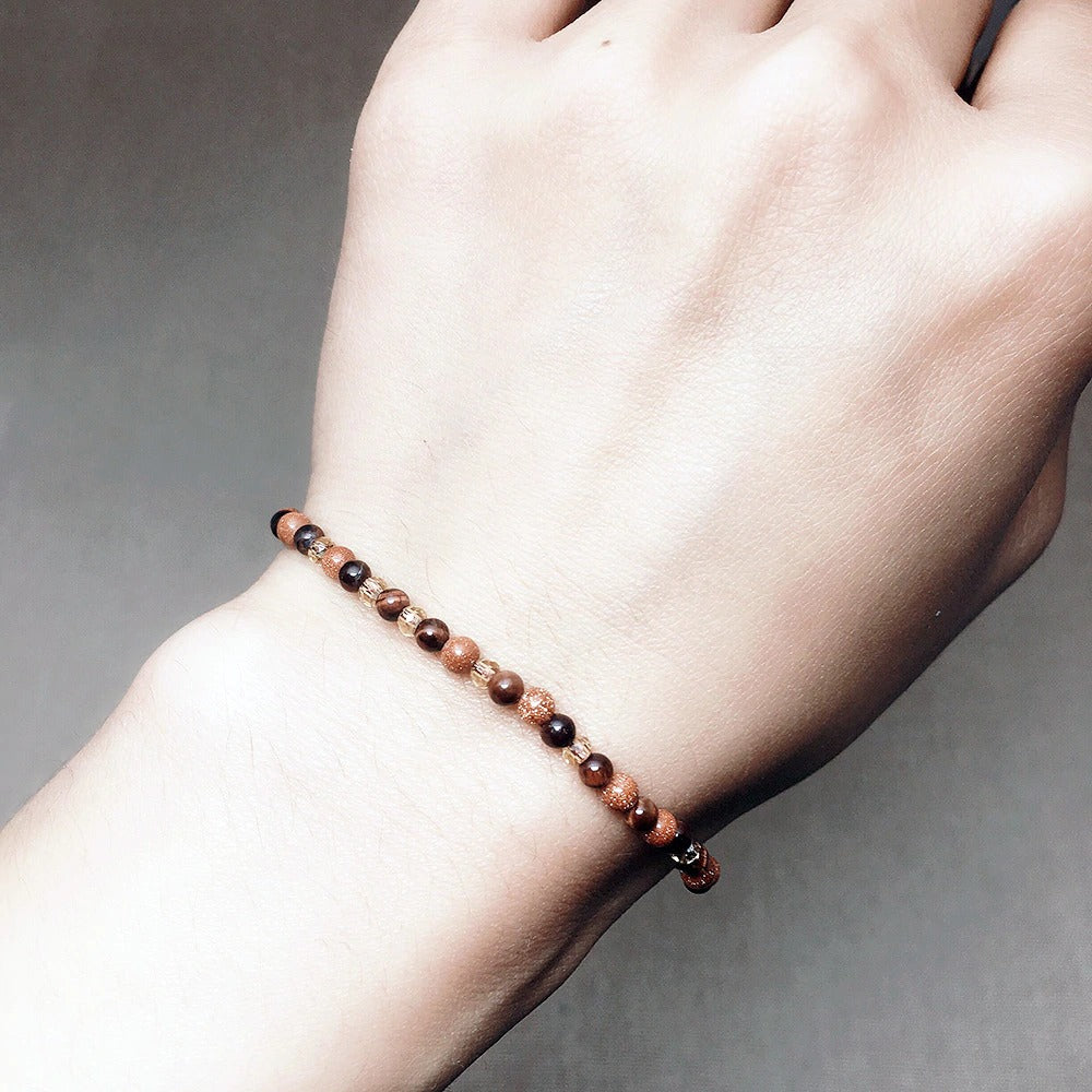 Pulsera Minimalista de Ojo de Tigre