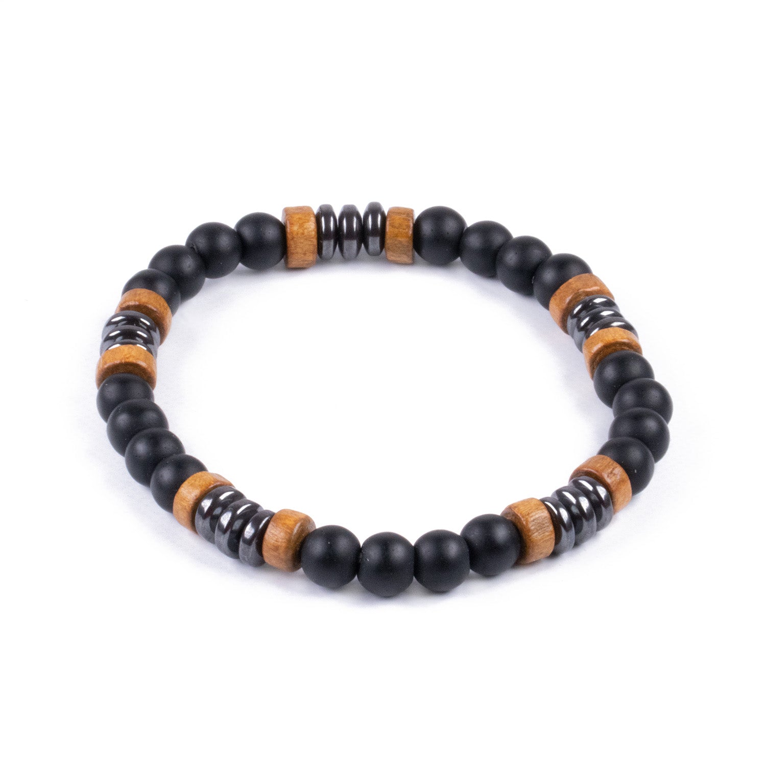 Pulsera de Hematita y Obsidiana