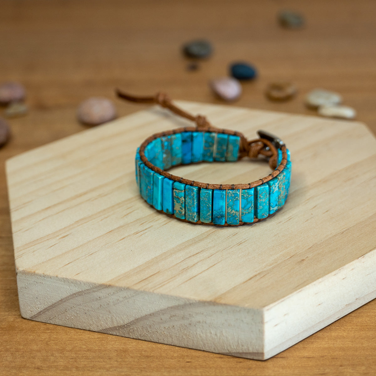 Pulsera de Jaspe y Turquesa