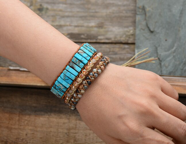 Pulsera de Jaspe y Turquesa